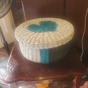 Handcrafted Basket with ❤️ design on lid
